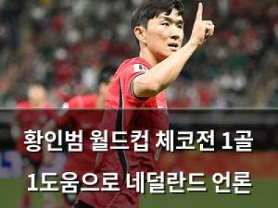 황인범 월드컵 체코전 1골 1도움으로 네덜란드 언론 주목