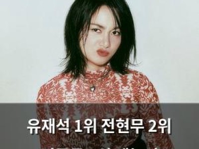 유재석 1위 전현무 2위 김종국 3위 예능인 브랜드평판 순위