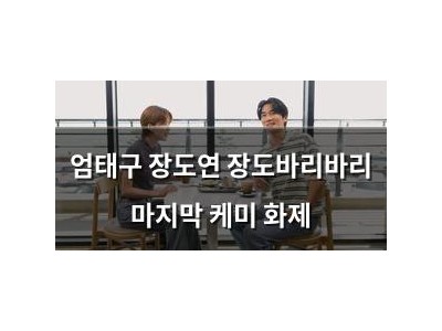 엄태구 장도연 장도바리바리 마지막 케미 화제