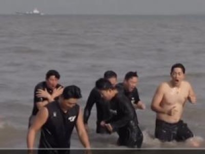 한화 선수들 1년 전 서해에서 극한 훈련했었네