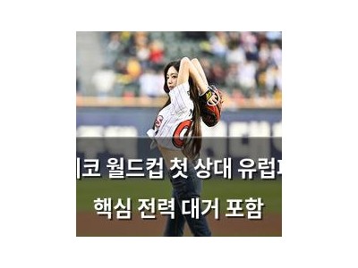 체코 월드컵 첫 상대 유럽파 핵심 전력 대거 포함